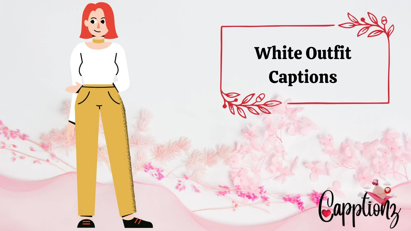 White Outfit Captions