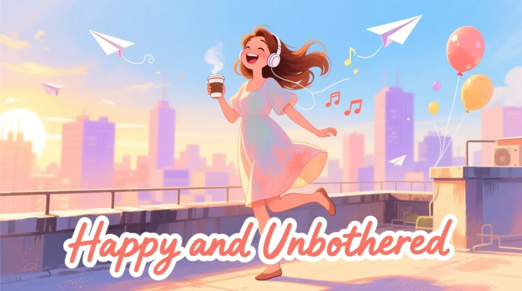 Happy and Unbothered Captions