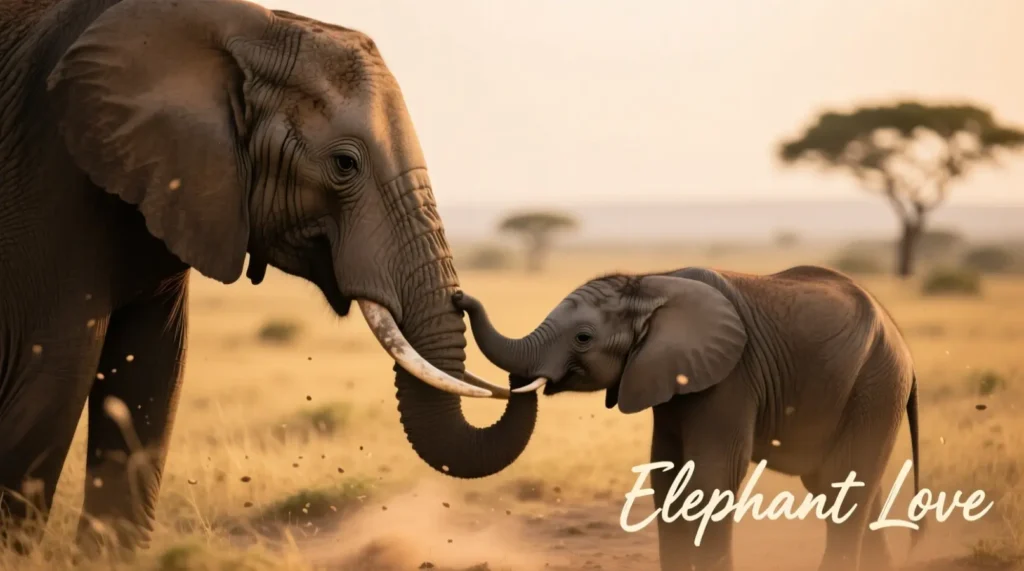 Elephant Love Captions