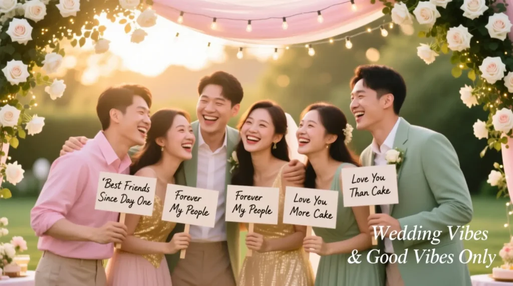 Wedding Vibes Captions for Friends