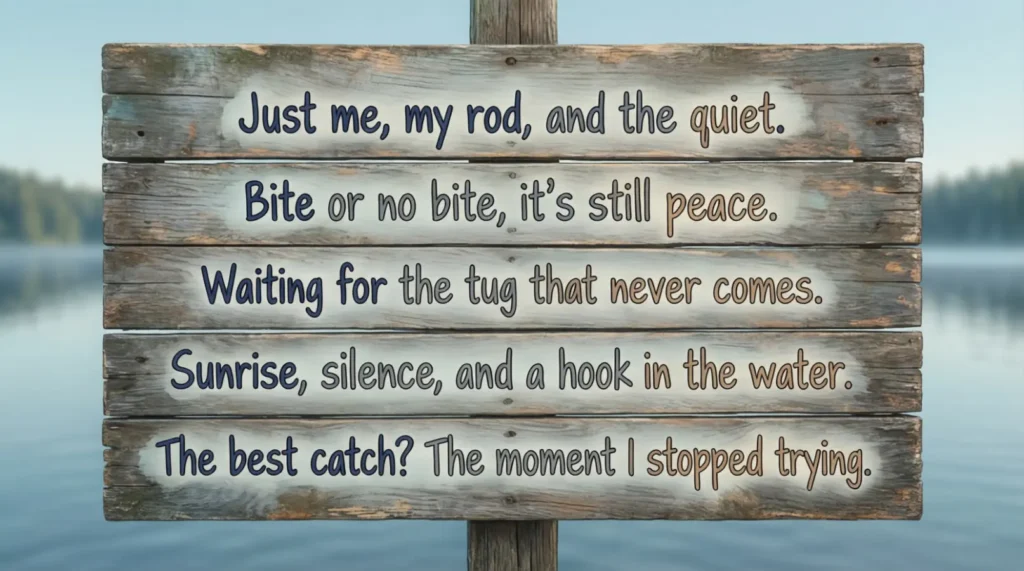 Short Fishing Captions