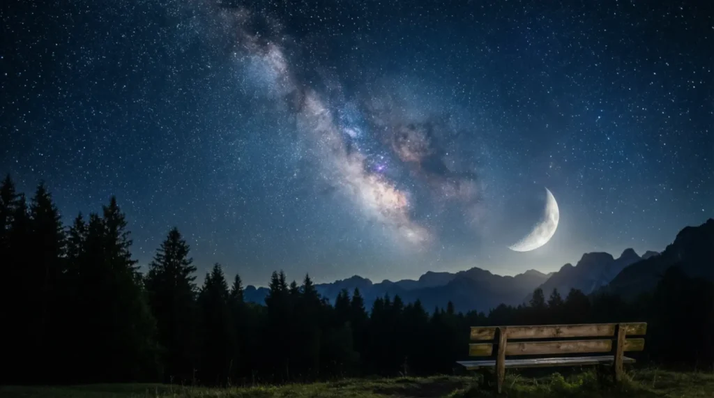 Romantic Night Sky Captions