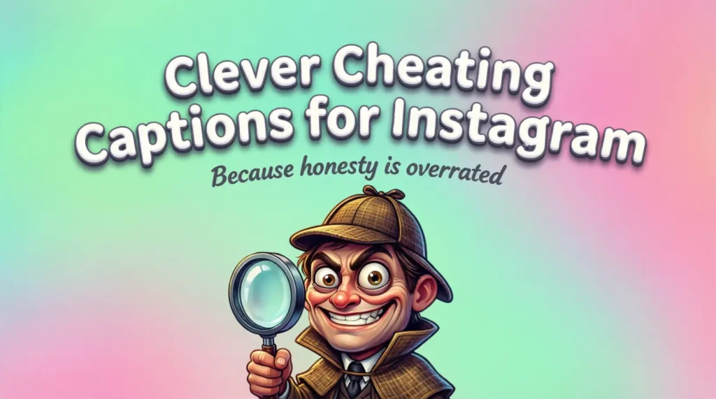 Clever Cheating Captions for Instagram