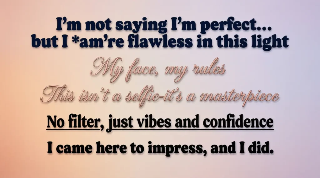 Cheating Captions for Instagram for Selfies