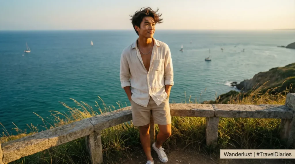 Handsome Boy Instagram Captions for Travel