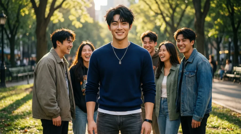 Handsome Boy Instagram Captions for Group Photos