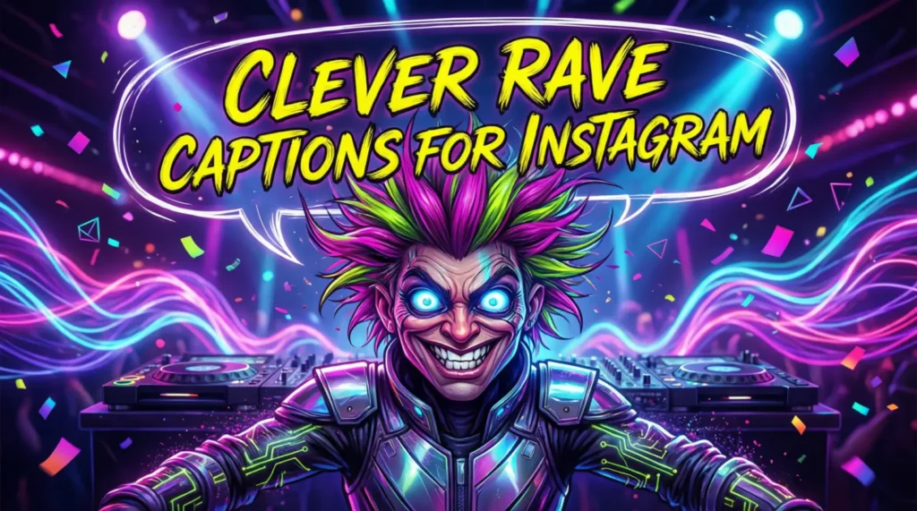 Clever Rave Captions for Instagram