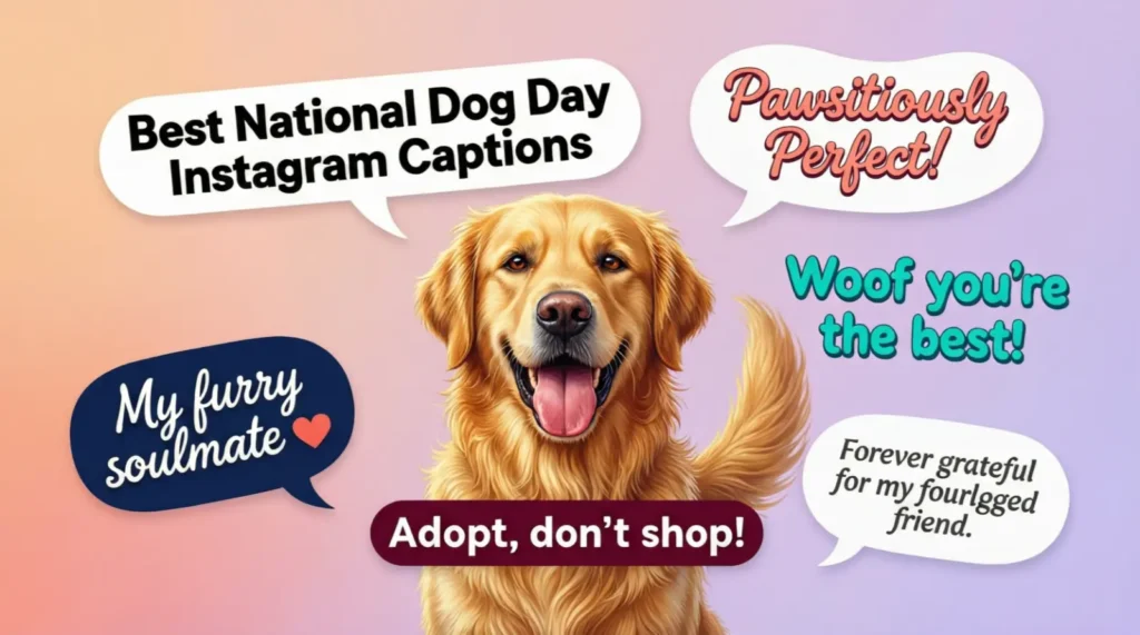 Best National Dog Day Instagram Captions