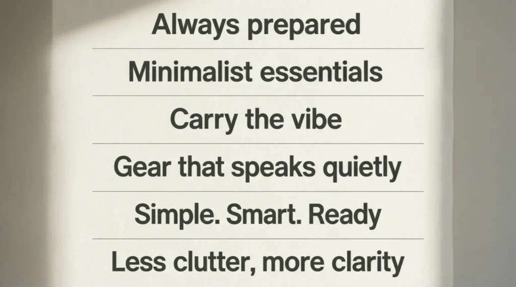 Short EDC Instagram Captions