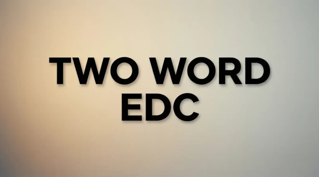 Two Word EDC Captions for Instagram