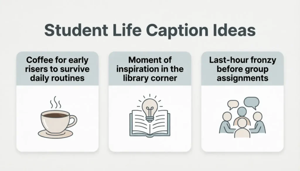 Student Life Caption Ideas