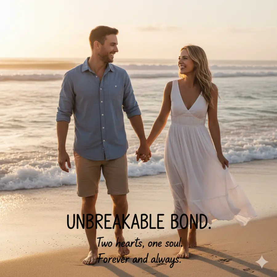 Unbreakable Bond Captions for Couples