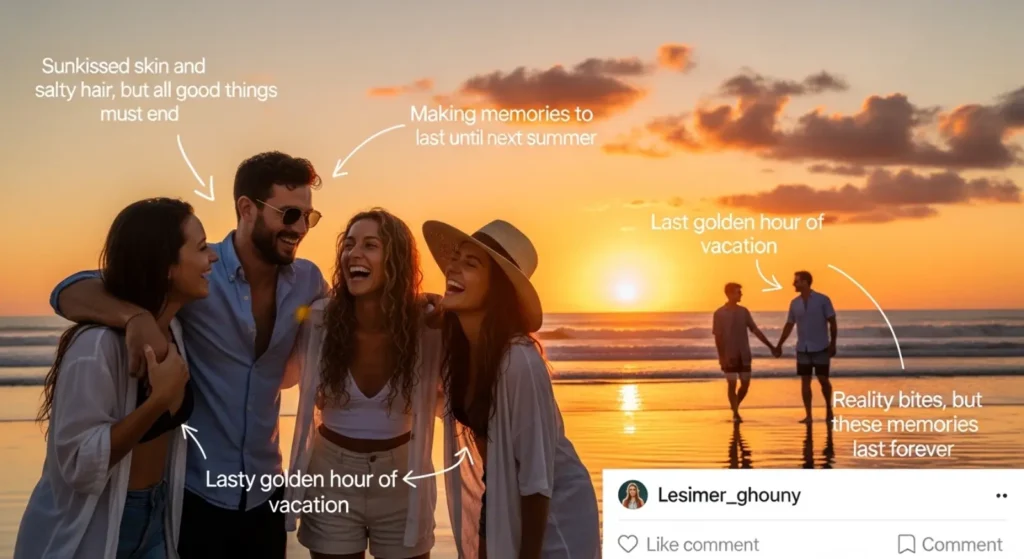 Summer Vacation Ending Instagram Captions