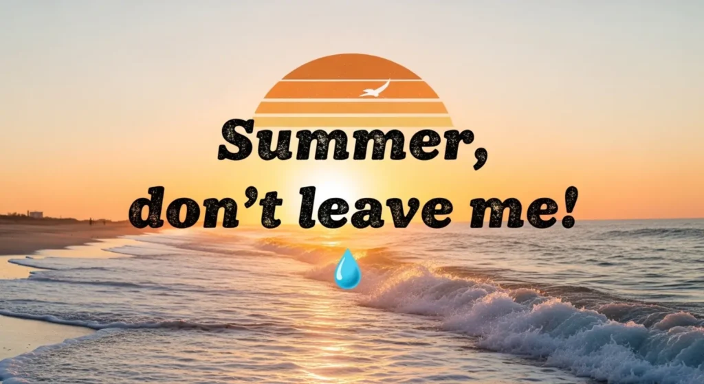 Cute End of Summer Instagram Captions