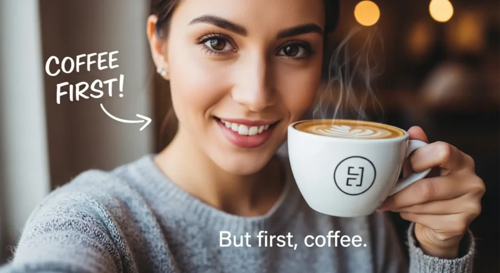 Selfie with Coffee Captions