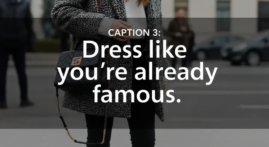 Fashionable Classy Captions