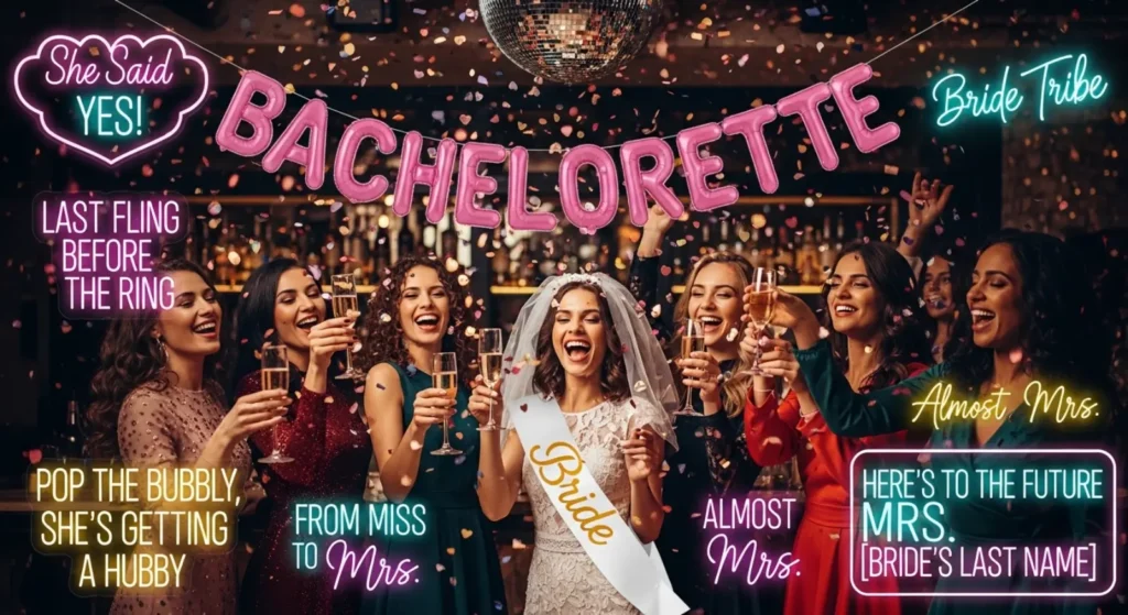 Short Bachelorette Captions