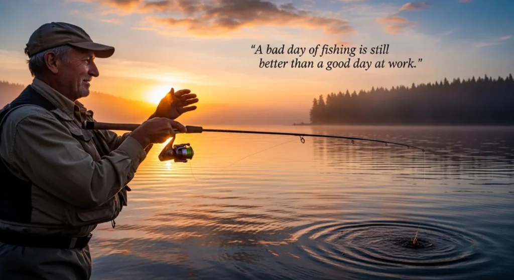 Inspirational Fishing Captions