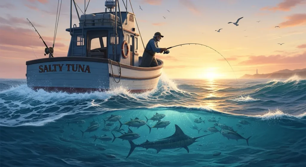 Ocean Fishing Captions