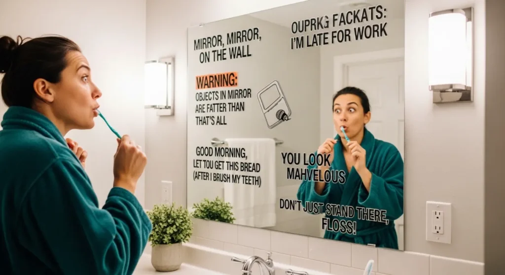 Funny Bathroom Mirror Captions