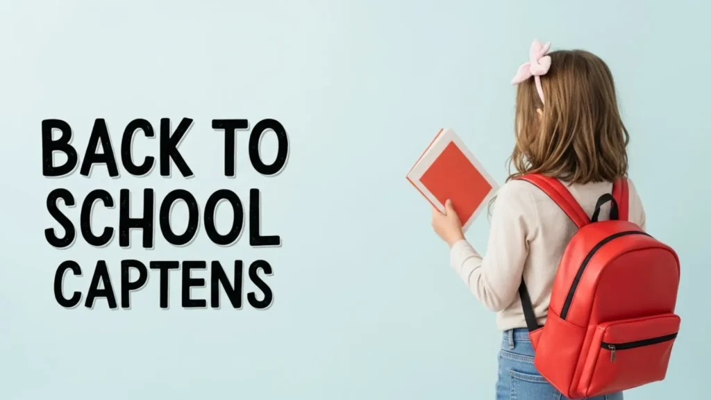 Back to school captions for girl