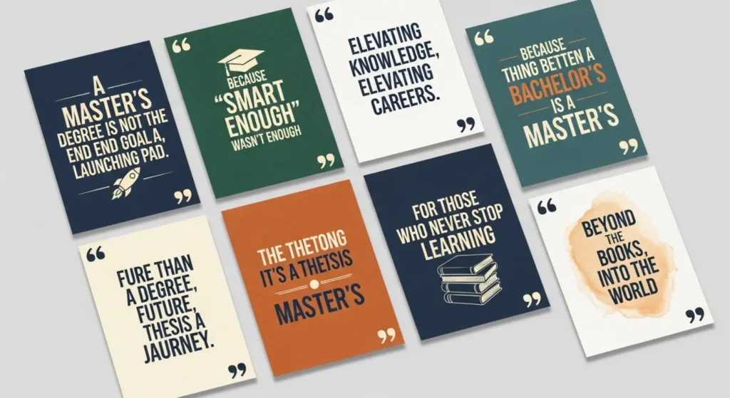 Masters Degree Quotes Style Captions