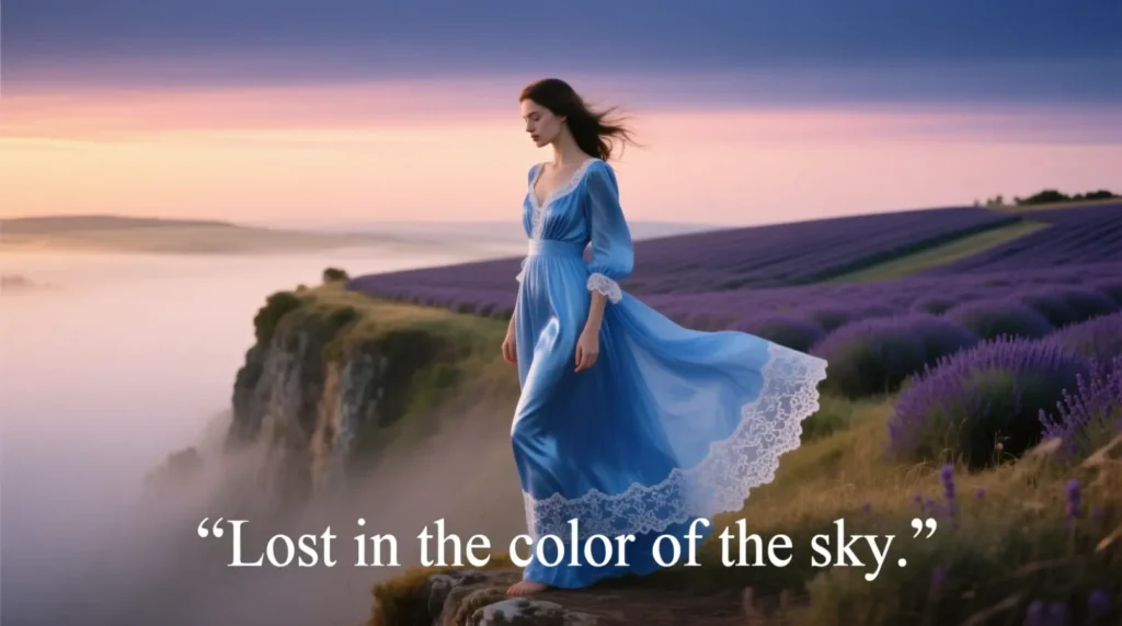 Instagram Captions for Blue Dress Photoshoot