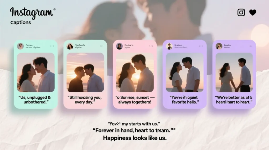 Short Instagram Captions for Couples