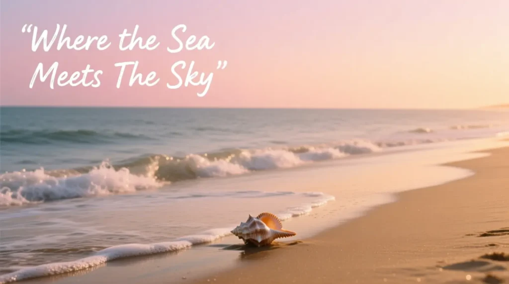 Ocean and Beach Captions