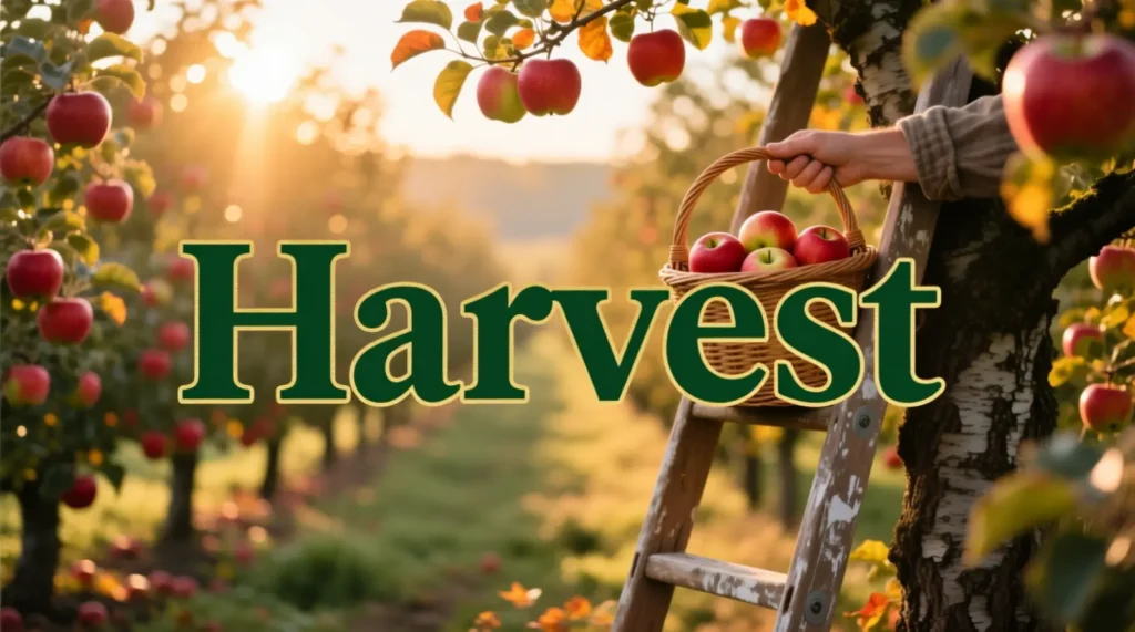 One-Word Apple Picking Captions