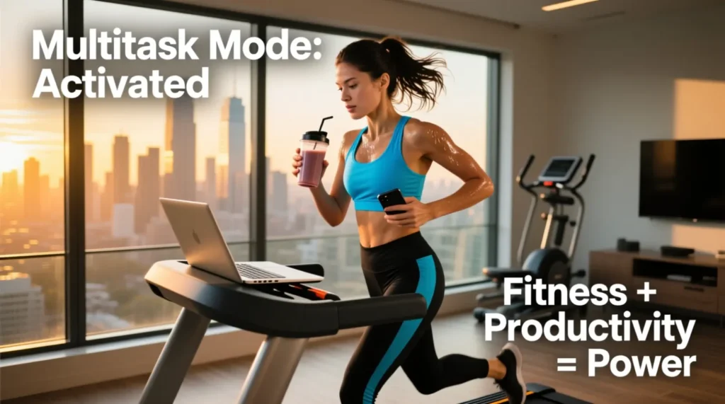 Fitness Multitasking Captions for Instagram