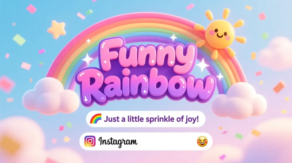 Funny Rainbow Instagram Captions