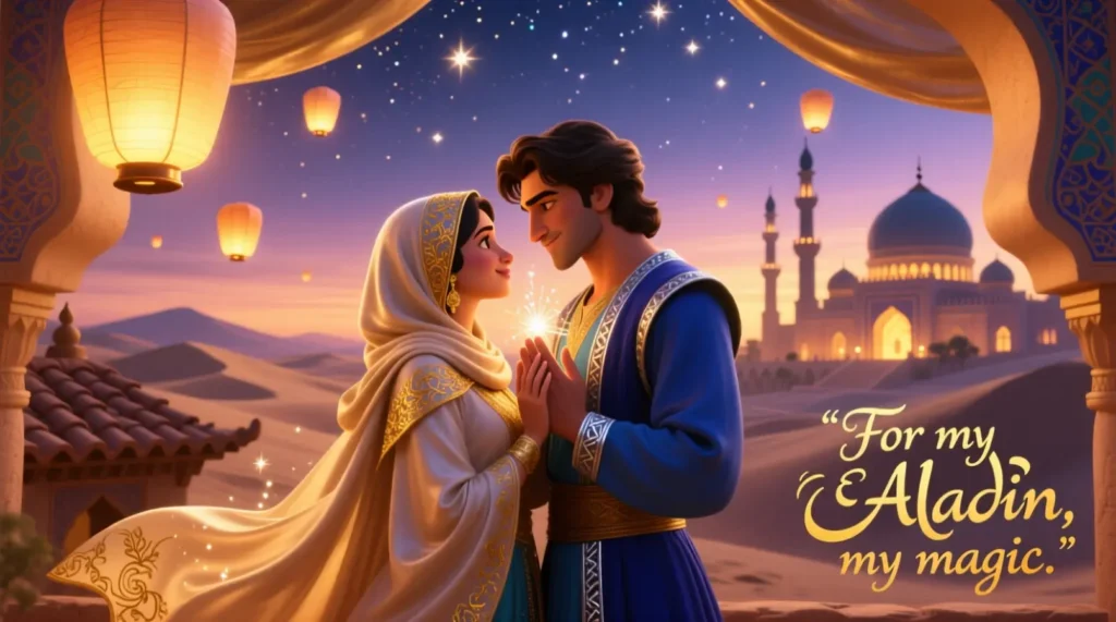 Romantic Aladdin Captions for Couples