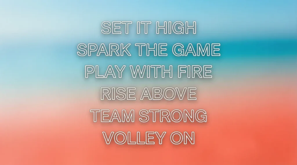 Short Volleyball Instagram Captions
