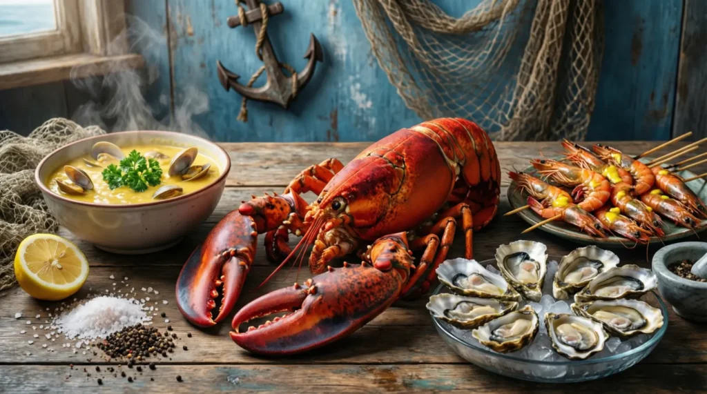 Restaurant Seafood Captions