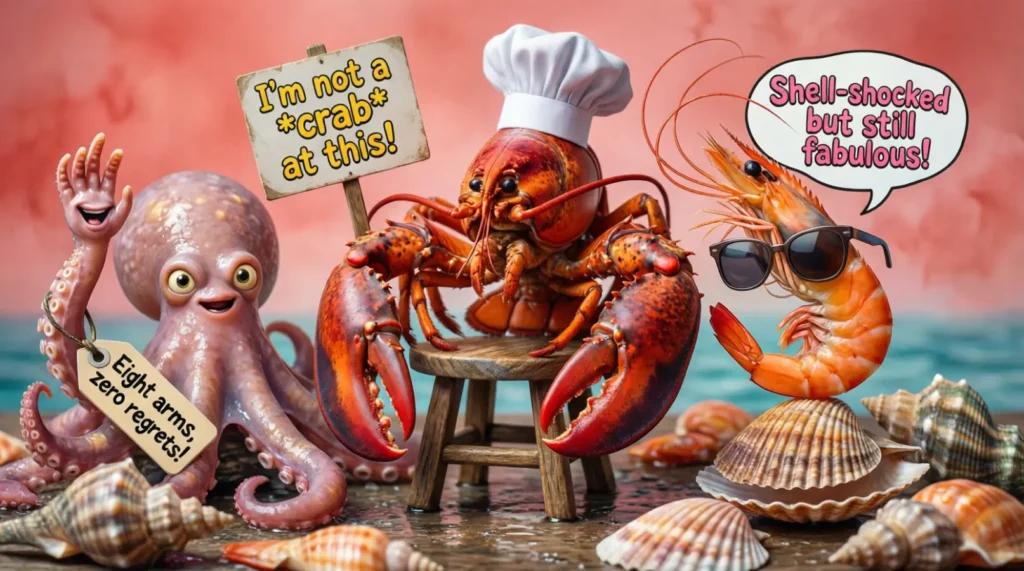 Funny Seafood Captions for Instagram