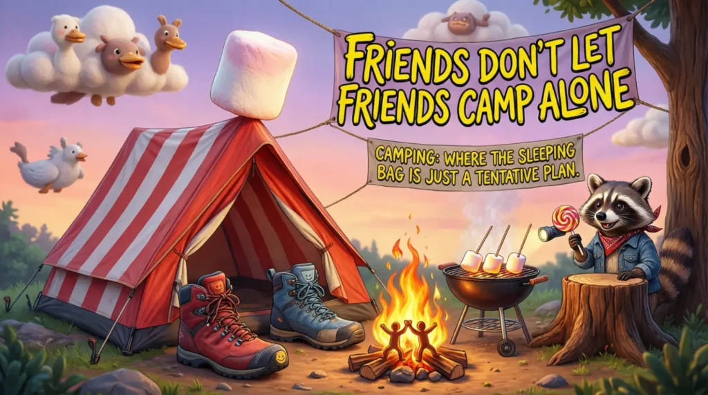 Funny Camping Instagram Captions