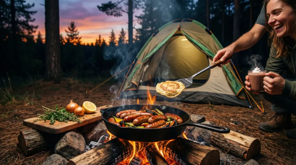 Outdoor Cooking Camping Captions