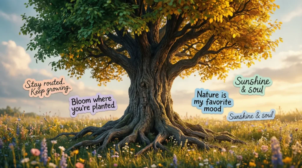 Creative Tree Captions for Instagram