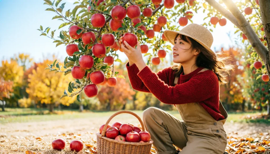 Fall Apple Picking Captions