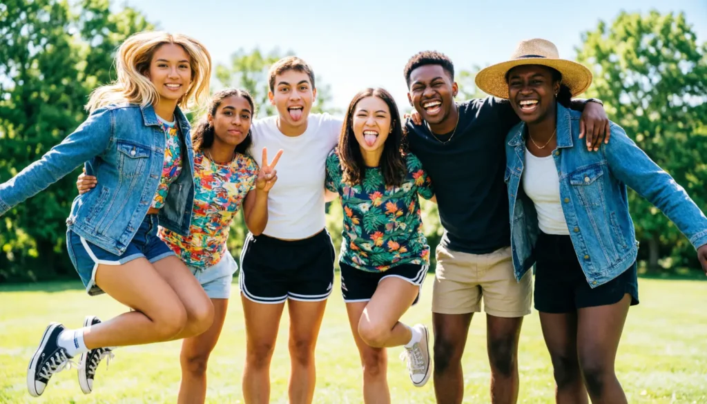 Crazy Friends Group Photo Captions