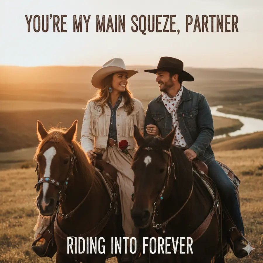 Lovey-Dovey Cowgirl Captions