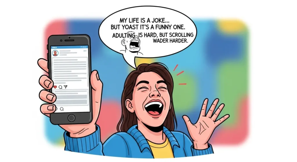 Short Funny Captions for Instagram