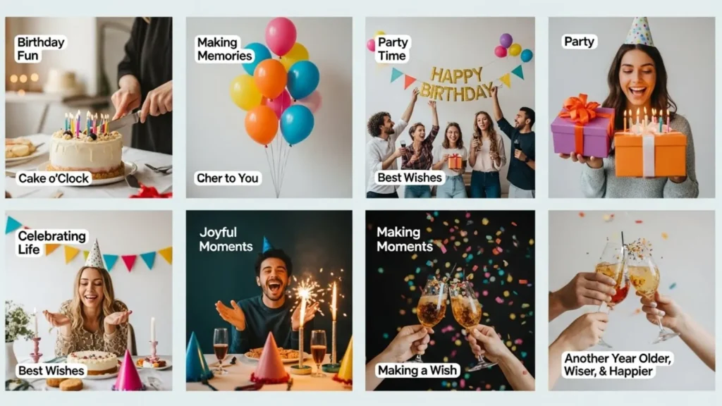 Birthday Celebration Captions for Reels