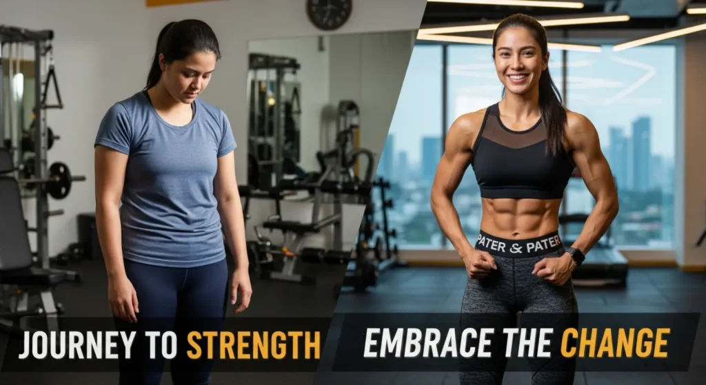 Fitness Transformation Captions