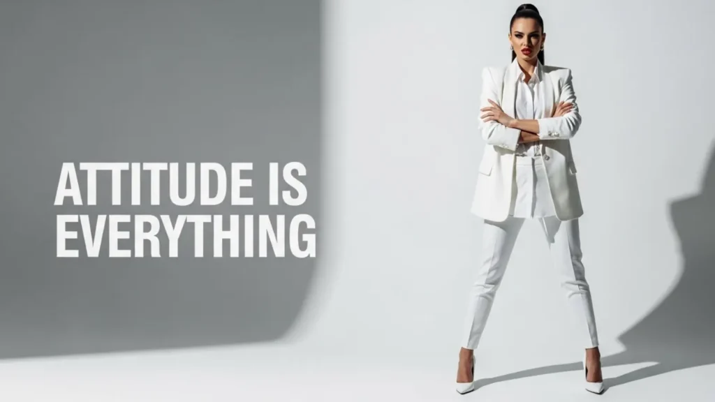 Attitude White Outfit Captions